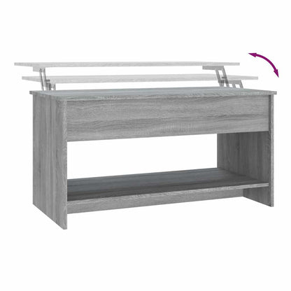 Tavolino Salotto Grigio Sonoma 102x50x52,5 cm Legno Multistrato
