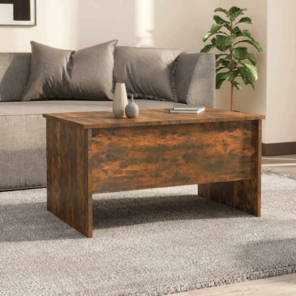Tavolino da Salotto Rovere Fumo 80x50x42,5 cm Legno Multistrato | homemem39