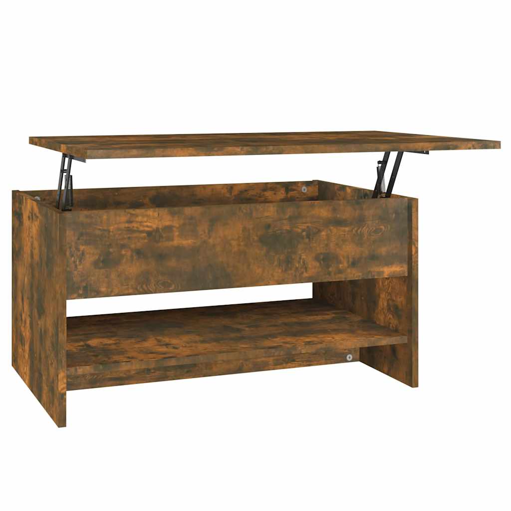 Tavolino da Salotto Rovere Fumo 80x50x40 cm Legno Multistrato | homemem39