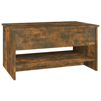 Tavolino da Salotto Rovere Fumo 80x50x40 cm Legno Multistrato | homemem39