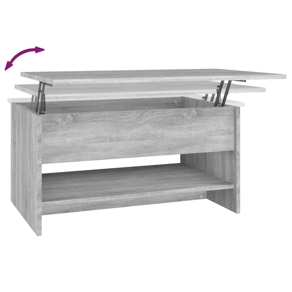 Tavolino da Salotto Grigio Sonoma 80x50x40 cm Legno Multistrato | homemem39