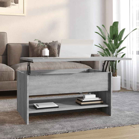 Tavolino da Salotto Grigio Sonoma 80x50x40 cm Legno Multistrato | homemem39