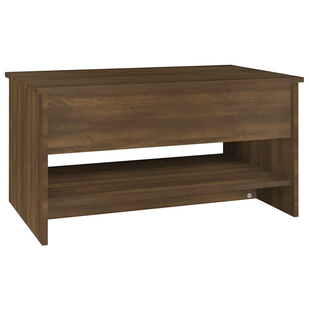 Tavolino Salotto Rovere Marrone 80x50x40 cm Legno Multistrato | homemem39