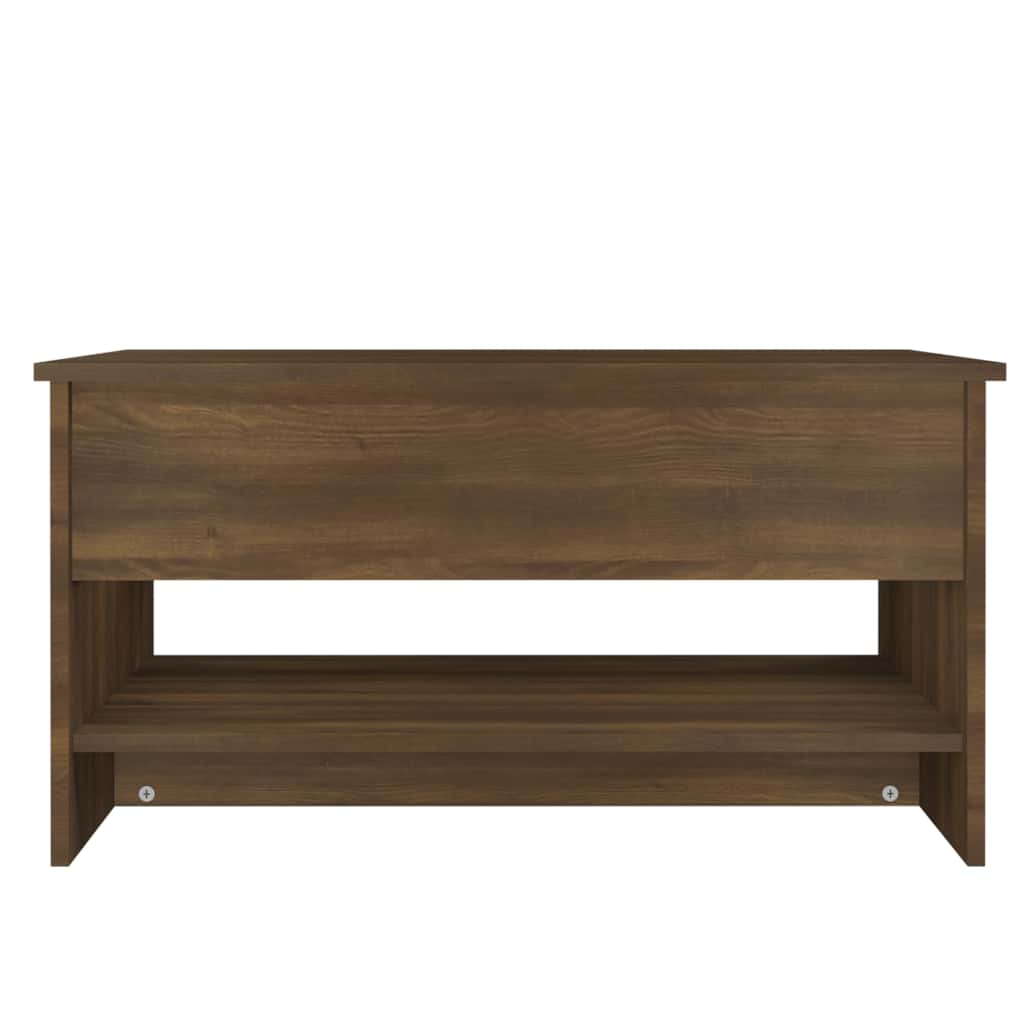 Tavolino Salotto Rovere Marrone 80x50x40 cm Legno Multistrato | homemem39