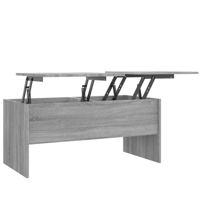 Tavolino Grigio Sonoma 102x50,5x46,5 cm in Legno Multistrato | homemem39