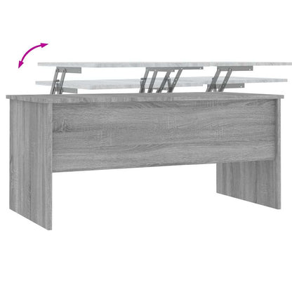 Tavolino Grigio Sonoma 102x50,5x46,5 cm in Legno Multistrato