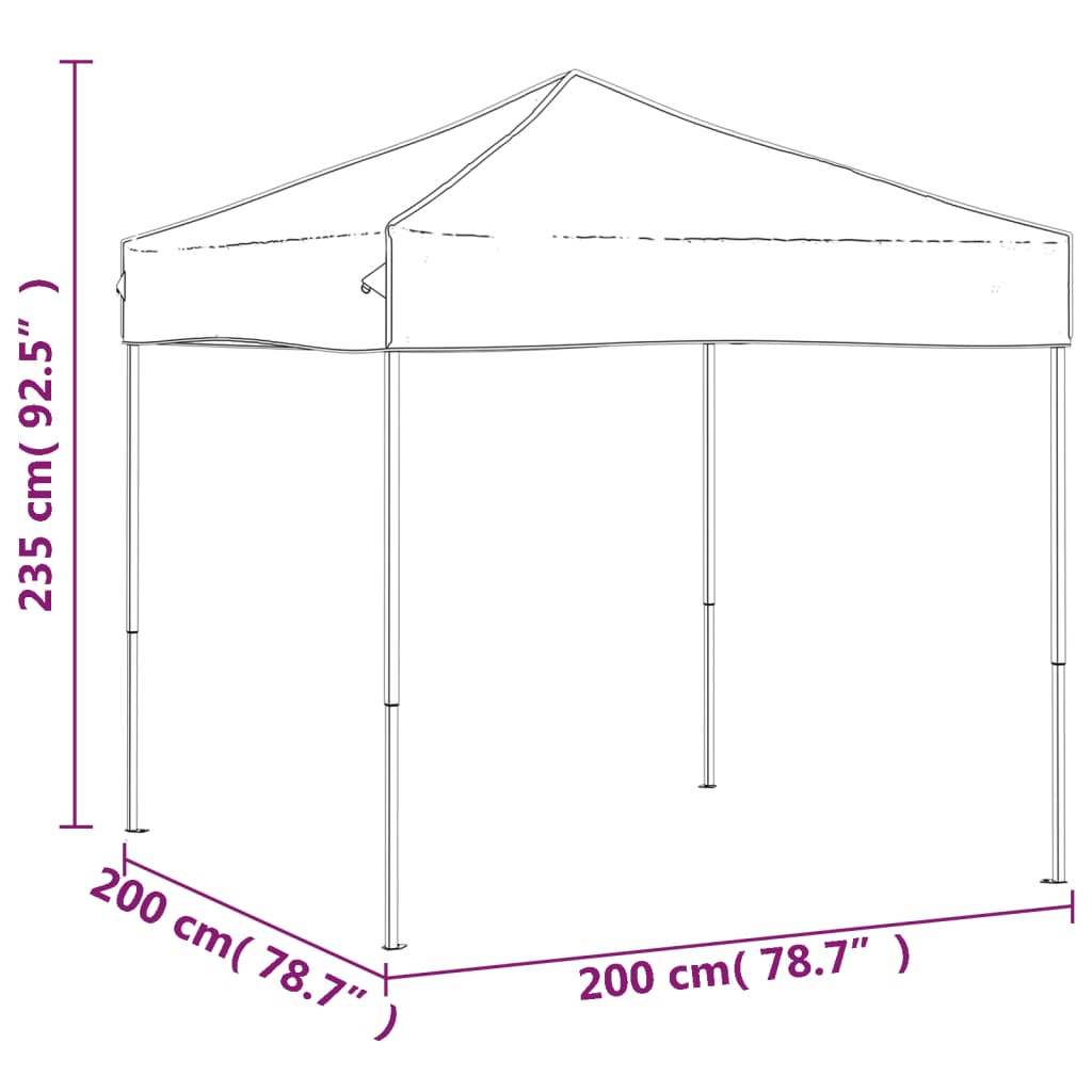 Tenda per Feste Pieghevole Crema 2x2 m | homemem39