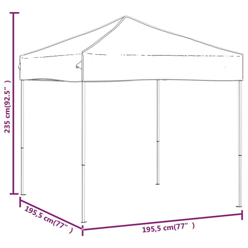 Tenda per Feste Pieghevole Rossa 2x2 m | homemem39