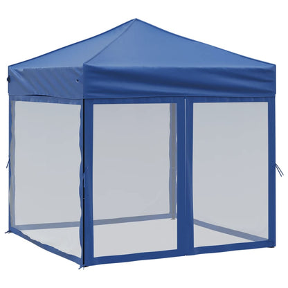 Tenda per Feste Pieghevole con Pareti Laterali Blu 2x2 m | homemem39