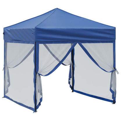 Tenda per Feste Pieghevole con Pareti Laterali Blu 2x2 m | homemem39