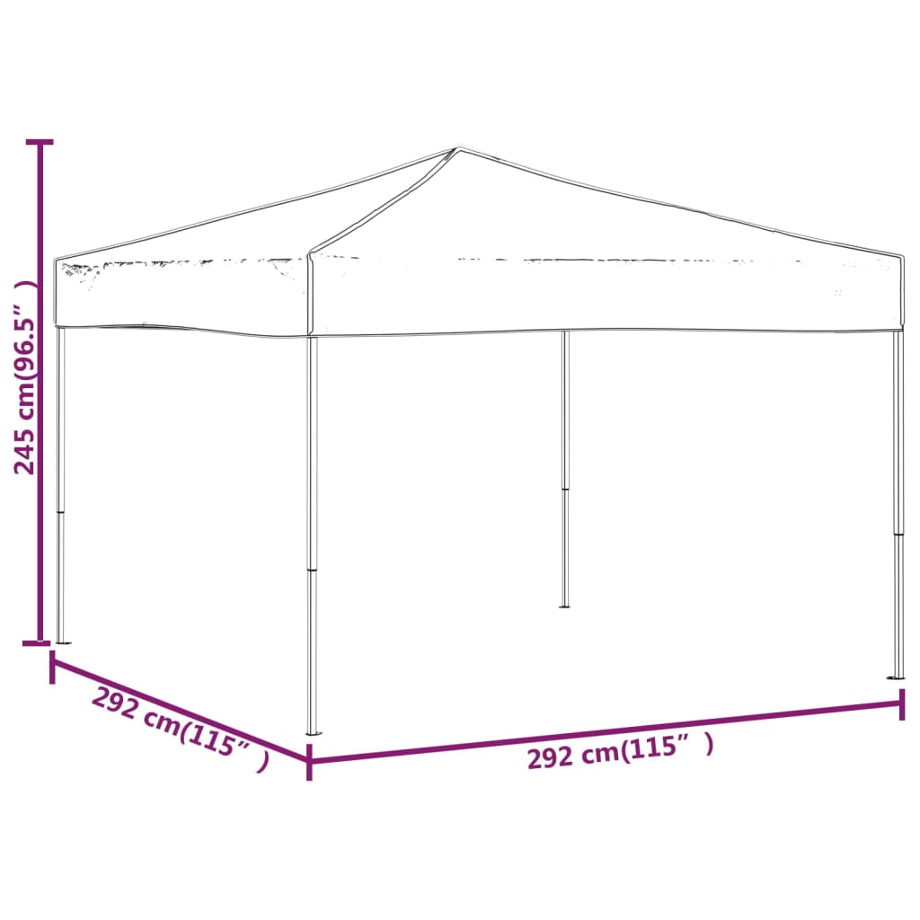 Tenda per Feste Pieghevole Blu 3x3 m | homemem39