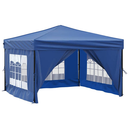 Tenda per Feste Pieghevole con Pareti Laterali Blu 3x3 m - homemem39