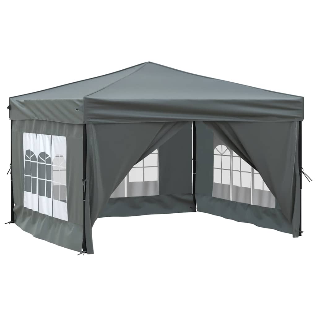 Tenda per Feste Pieghevole con Pareti Laterali Antracite 3x3 m - homemem39