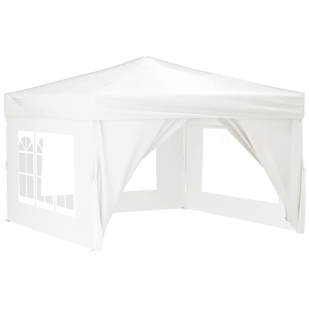 Tenda per Feste Pieghevole con Pareti Laterali Bianco 3x3 m - homemem39