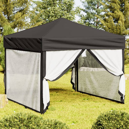 Tenda per Feste Pieghevole con Pareti Laterali Antracite 3x3 m | homemem39