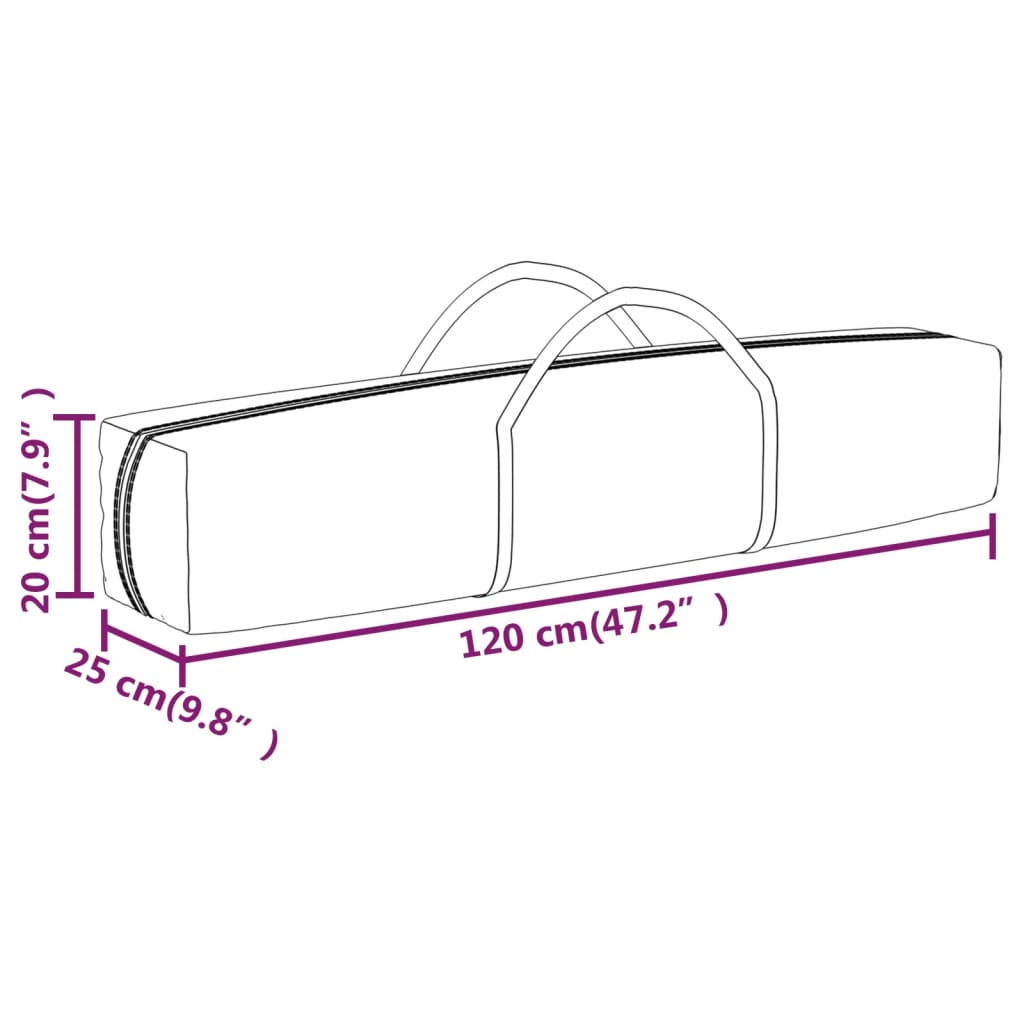 Tenda per Feste Pieghevole Antracite 3x6 m | homemem39