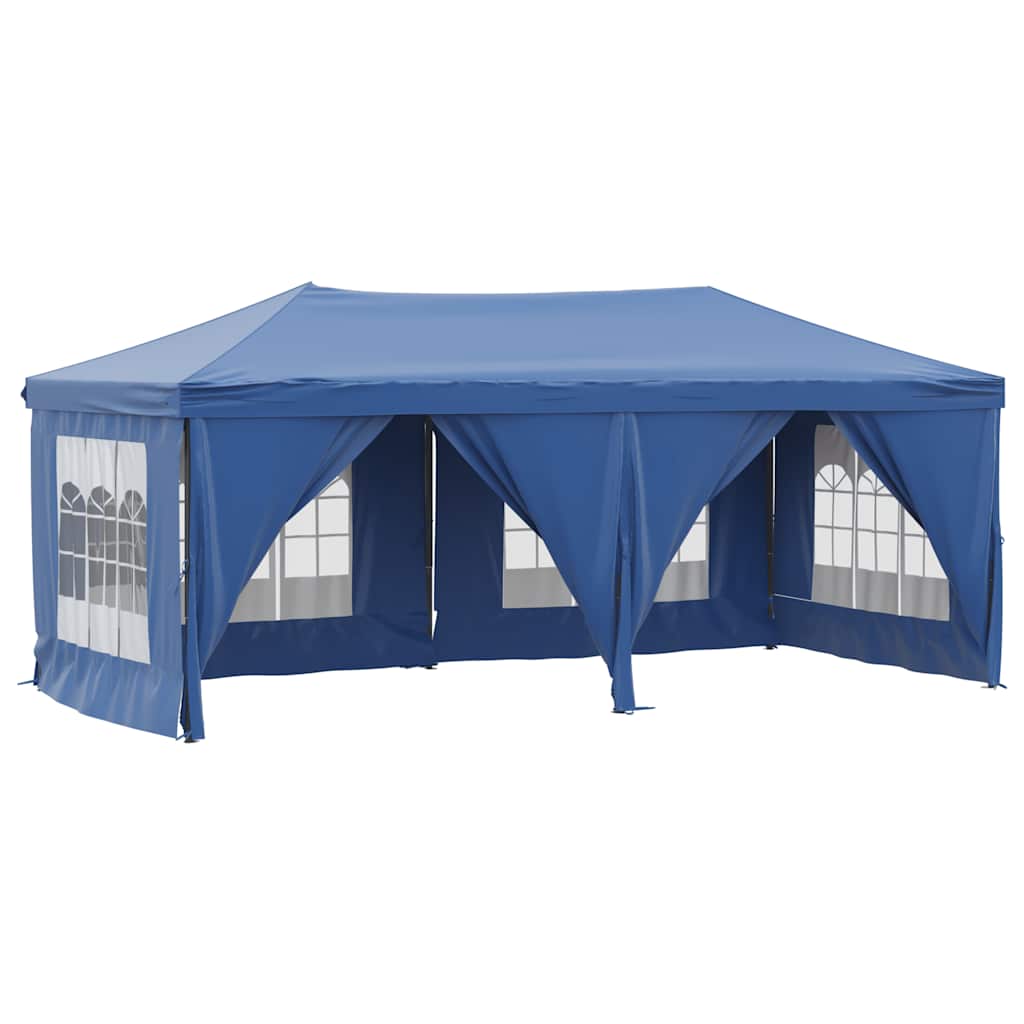Tenda per Feste Pieghevole con Pareti Laterali Blu 3x6 m | homemem39