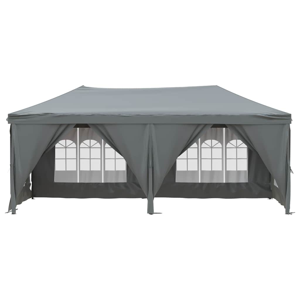 Tenda per Feste Pieghevole con Pareti Laterali Antracite 3x6 m - homemem39
