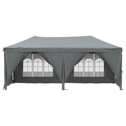 Tenda per Feste Pieghevole con Pareti Laterali Antracite 3x6 m - homemem39
