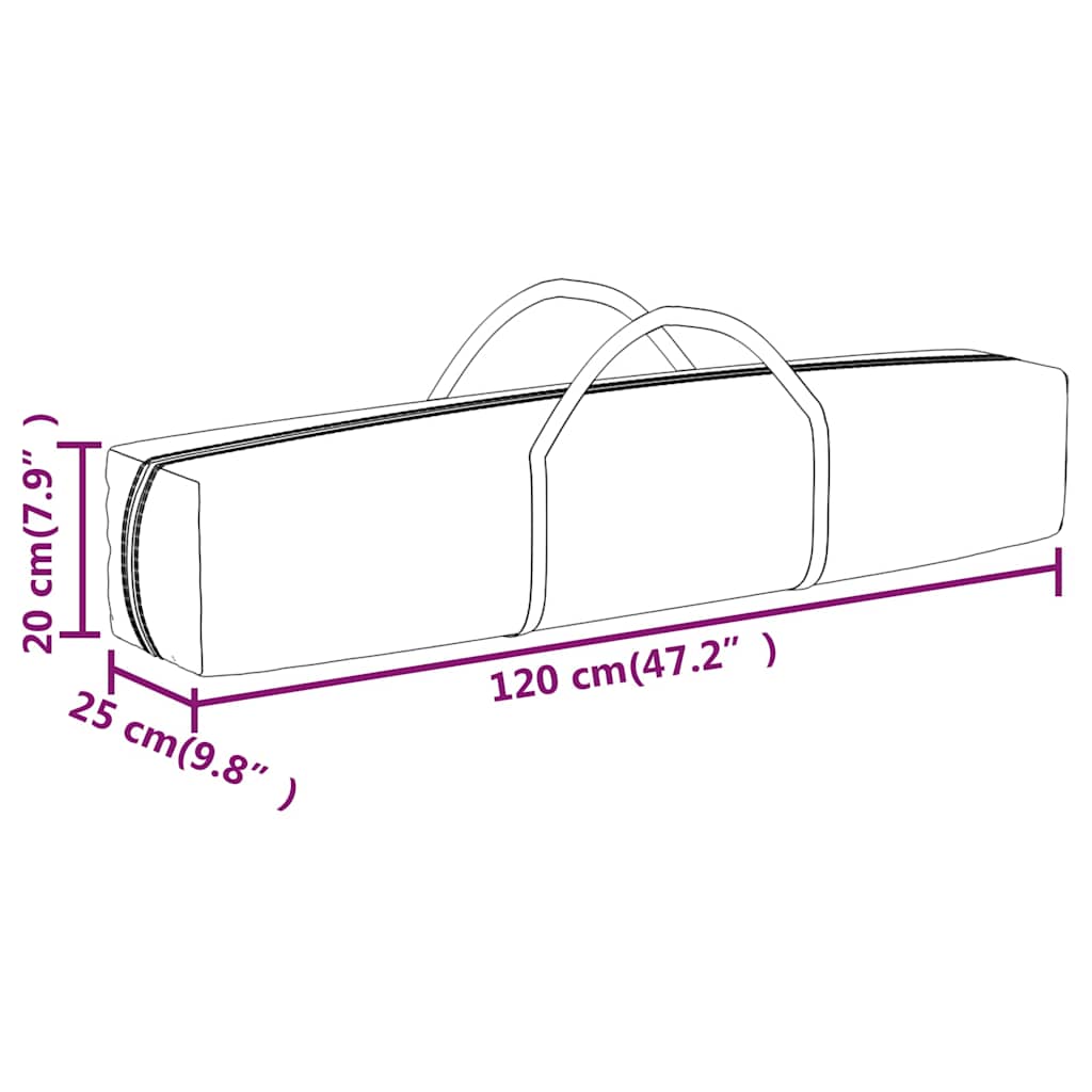 Tenda per Feste Pieghevole con Pareti Laterali Nero 3x6 m | homemem39