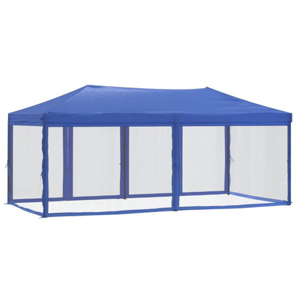 Tenda per Feste Pieghevole con Pareti Laterali Blu 3x6 m - homemem39