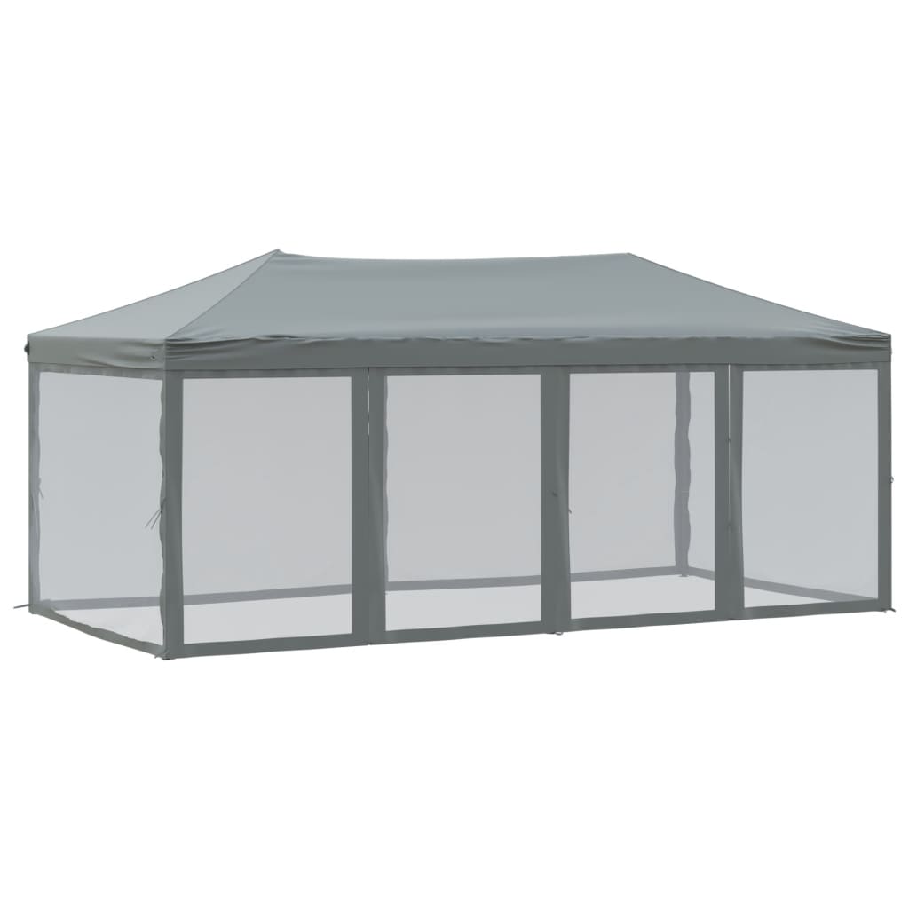 Tenda per Feste Pieghevole con Pareti Laterali Antracite 3x6 m | homemem39