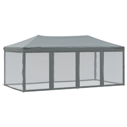 Tenda per Feste Pieghevole con Pareti Laterali Antracite 3x6 m | homemem39