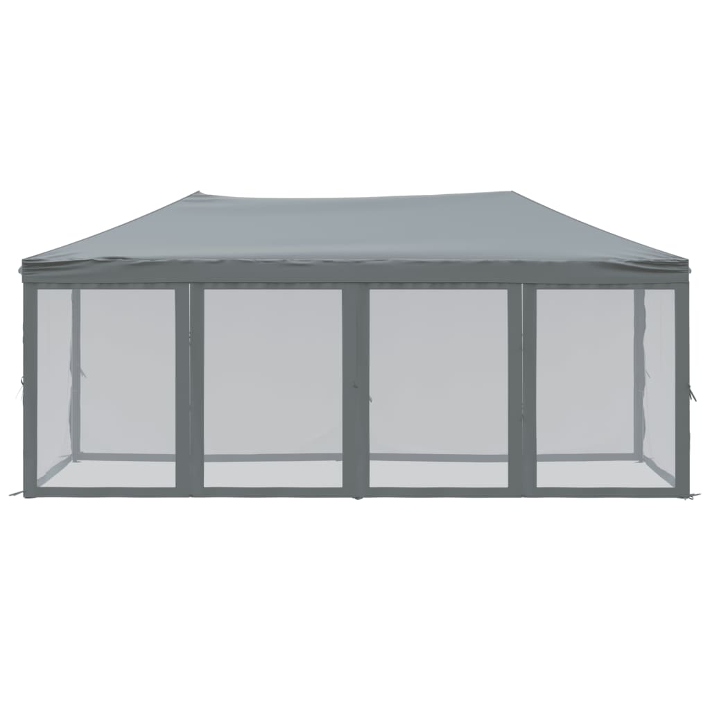 Tenda per Feste Pieghevole con Pareti Laterali Antracite 3x6 m | homemem39