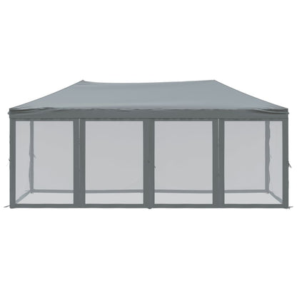 Tenda per Feste Pieghevole con Pareti Laterali Antracite 3x6 m | homemem39