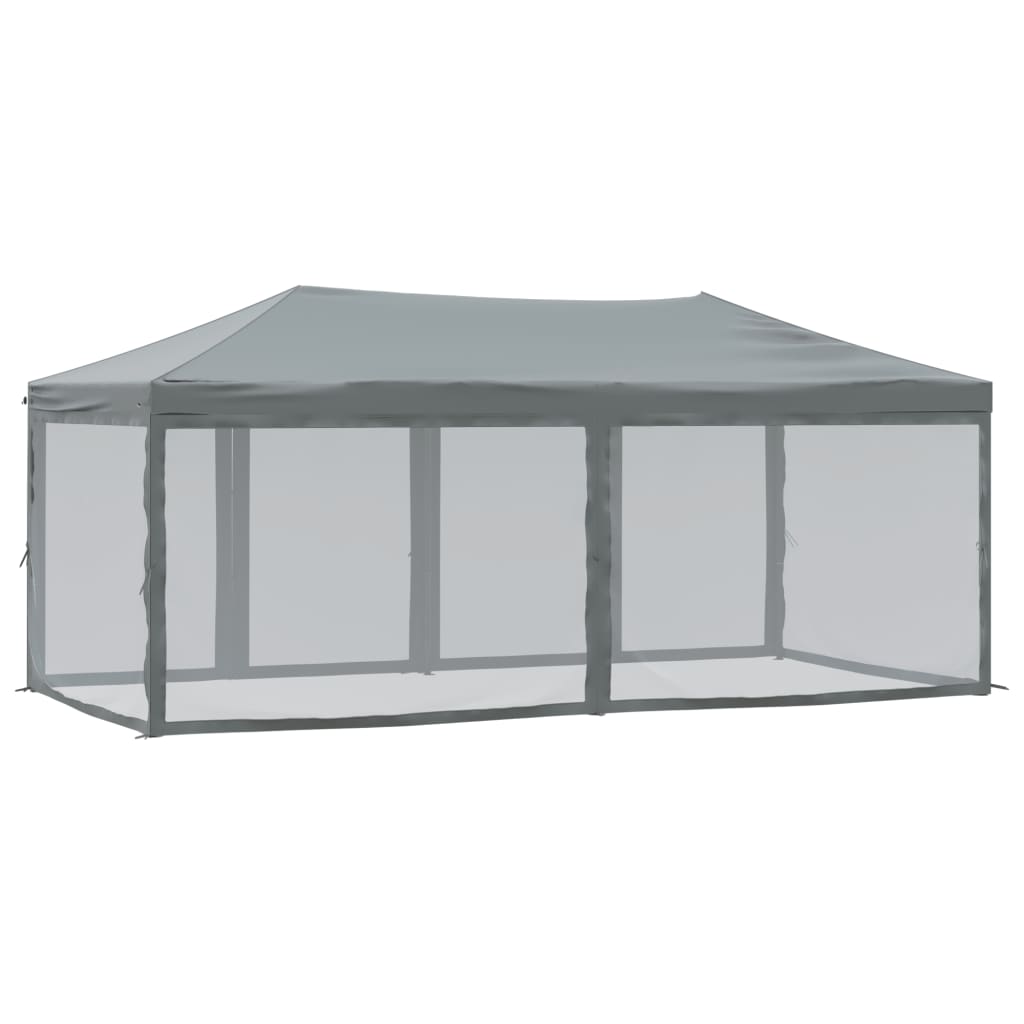 Tenda per Feste Pieghevole con Pareti Laterali Antracite 3x6 m | homemem39
