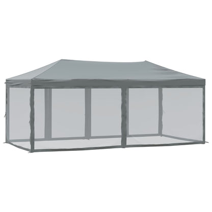 Tenda per Feste Pieghevole con Pareti Laterali Antracite 3x6 m | homemem39