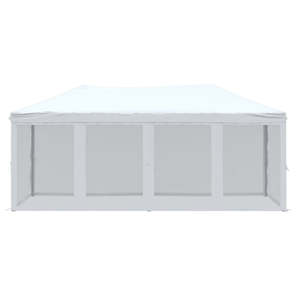 Tenda per Feste Pieghevole con Pareti Laterali Bianco 3x6 m | homemem39