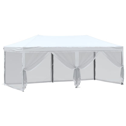 Tenda per Feste Pieghevole con Pareti Laterali Bianco 3x6 m | homemem39