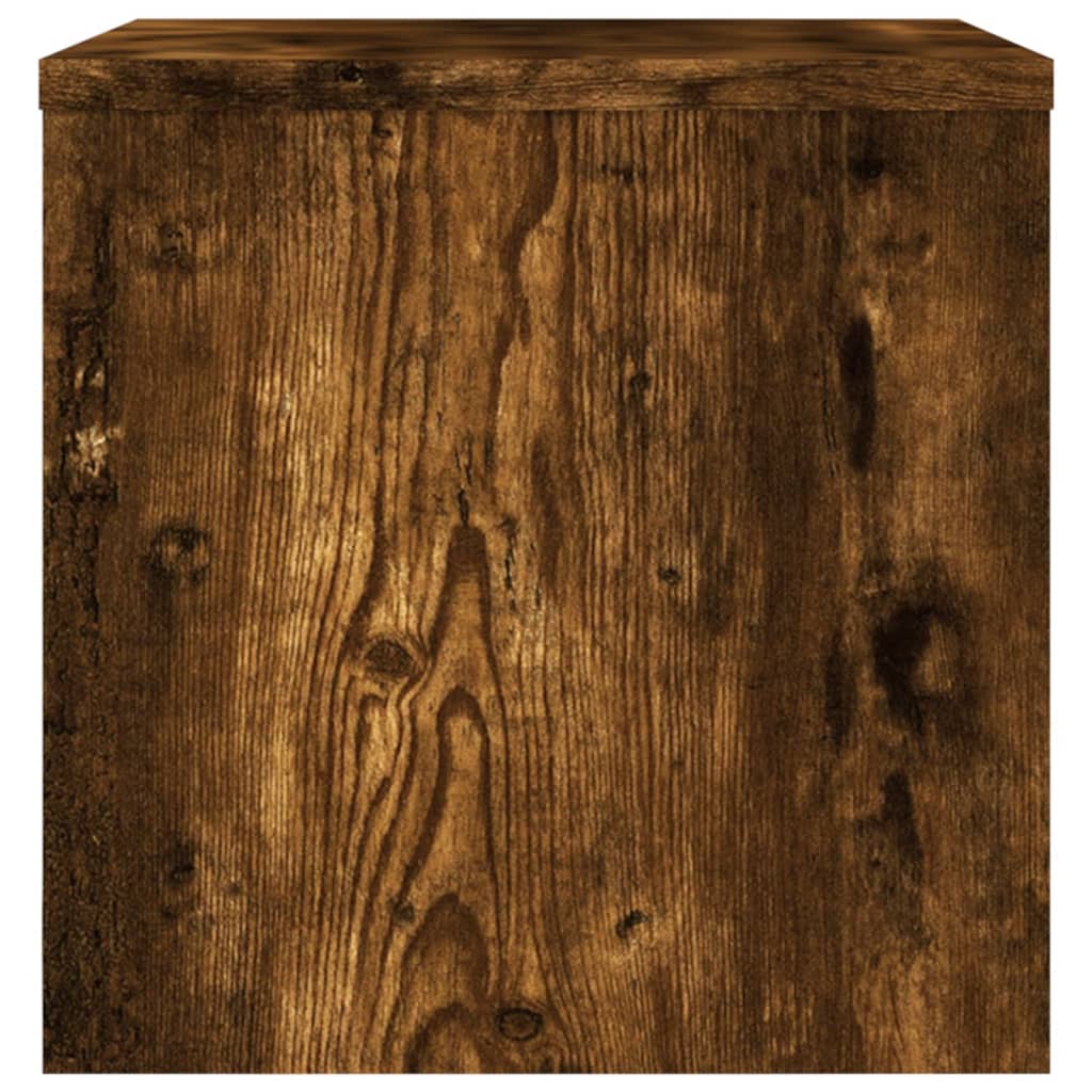 Comodini Rovere Fumo 2 pz 40x30x30 cm Legno Multistrato | homemem39