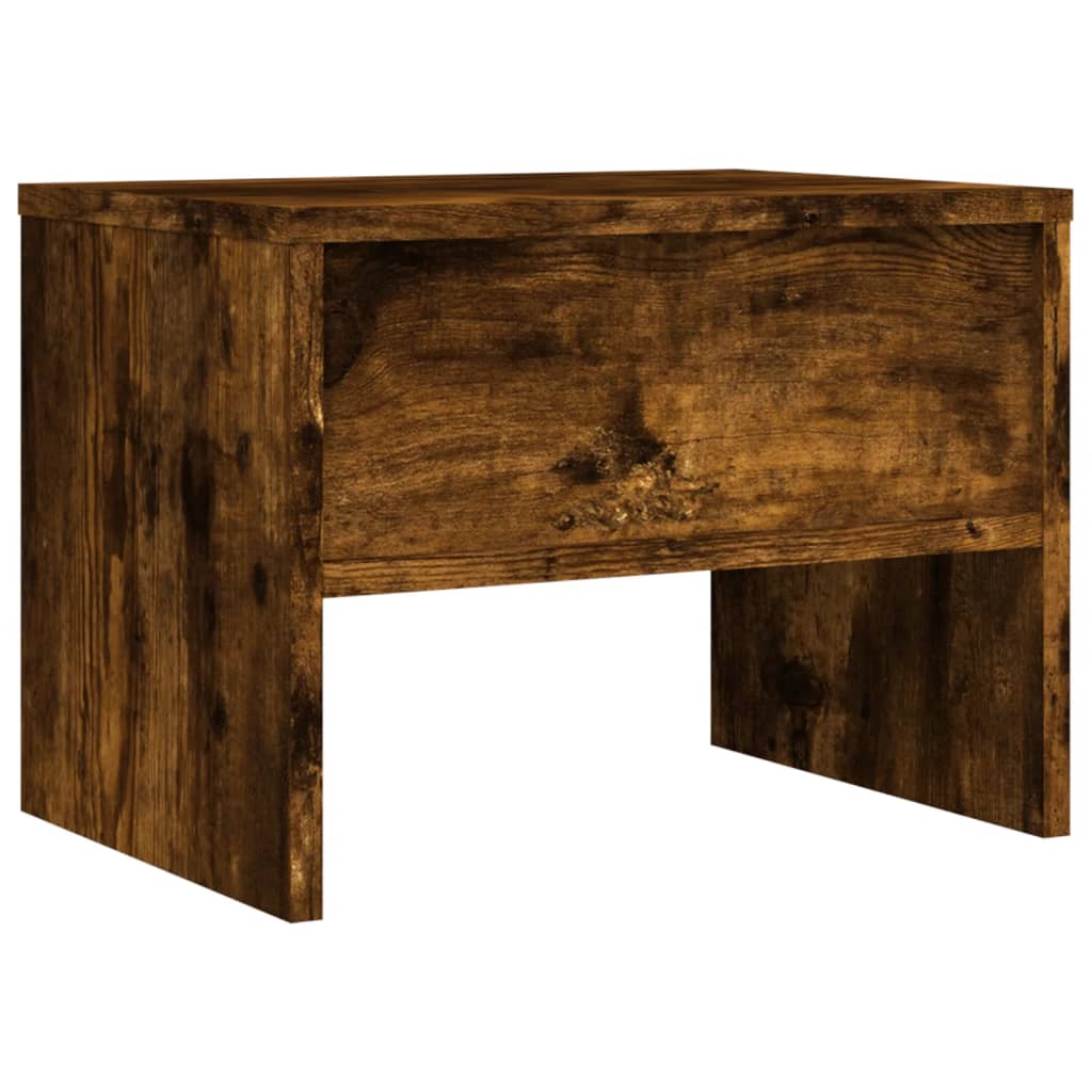 Comodini Rovere Fumo 2 pz 40x30x30 cm Legno Multistrato | homemem39