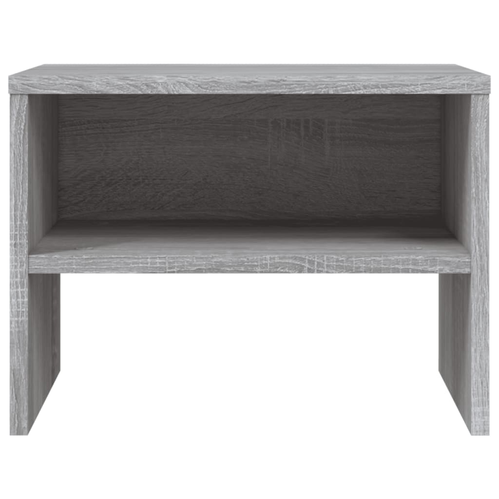 Comodini Grigio Sonoma 2 pz 40x30x30 cm in Legno Multistrato - homemem39
