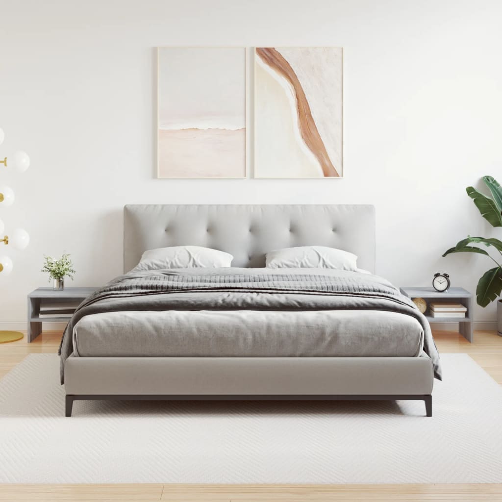 Comodini Grigio Sonoma 2 pz 40x30x30 cm in Legno Multistrato - homemem39