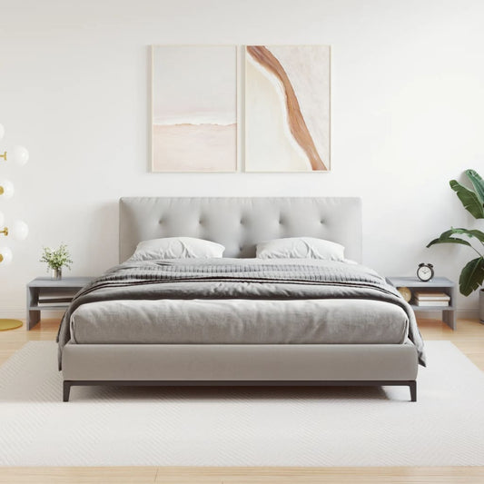 Comodini Grigio Sonoma 2 pz 40x30x30 cm in Legno Multistrato - homemem39