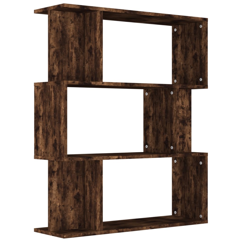 Libreria/Divisorio Rovere Fumo 80x24x96 cm in Legno Ingegnerizzato | homemem39
