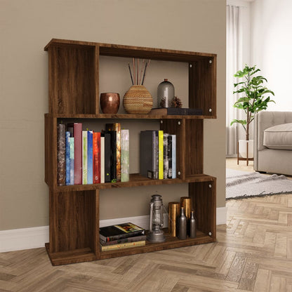 Libreria/Divisorio Rovere Marrone 80x24x96 cm Legno Ingegnerizzato | homemem39