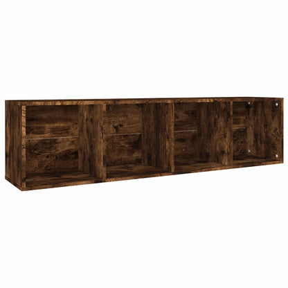 Libreria/Mobile TV Rovere Fumo 36x30x143cm in Legno Multistrato