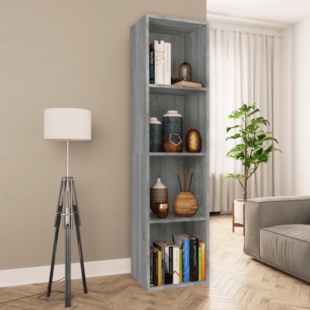 Libreria/Mobile TV Grigio Sonoma 36x30x143 cm Legno Multistrato | homemem39