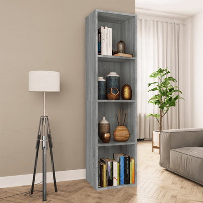 Libreria/Mobile TV Grigio Sonoma 36x30x143 cm Legno Multistrato | homemem39