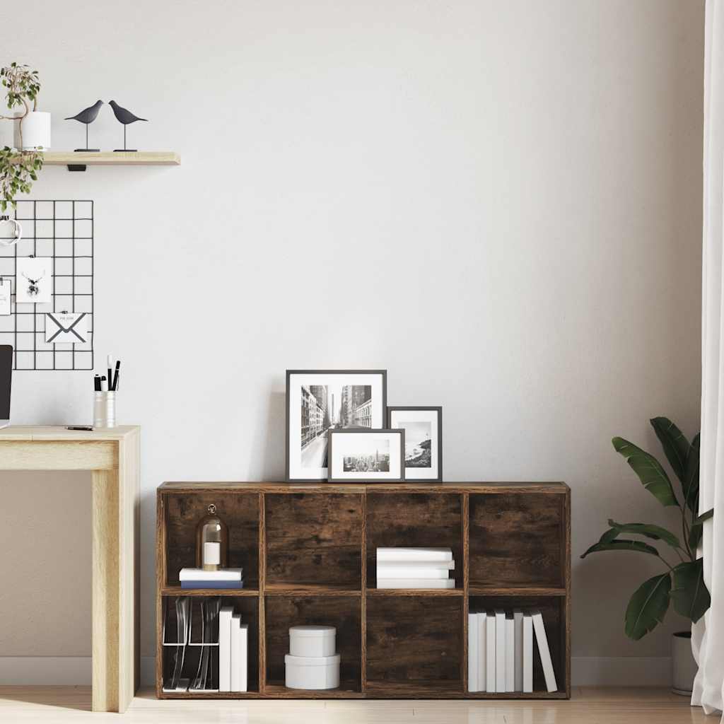 Libreria/Credenza Rovere Fumo 66x30x130 cm in Legno Multistrato | homemem39