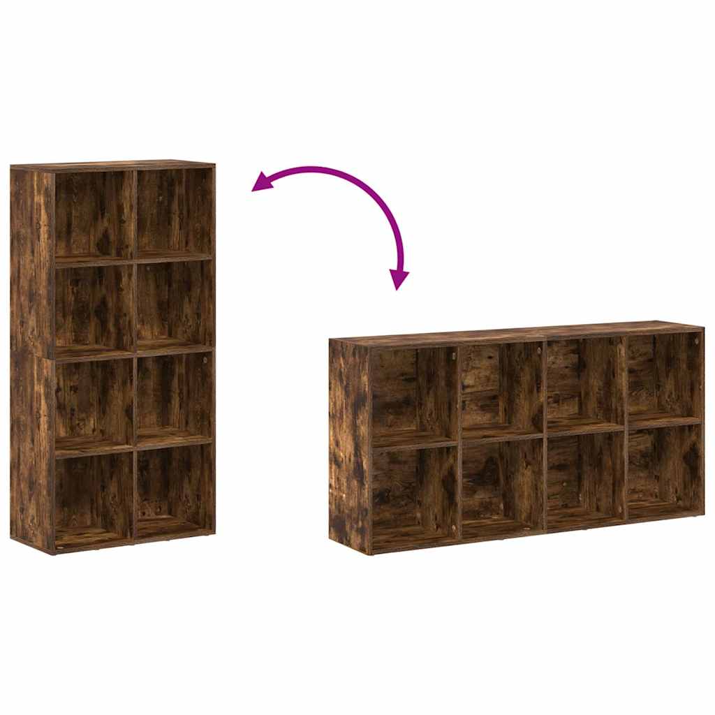 Libreria/Credenza Rovere Fumo 66x30x130 cm in Legno Multistrato | homemem39