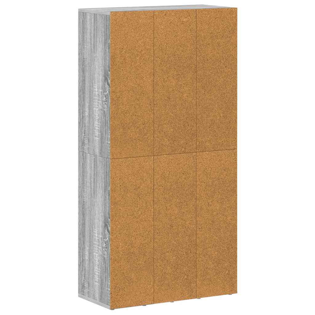 Libreria/Credenza Grigio Sonoma 66x30x130 cm Legno Multistrato | homemem39