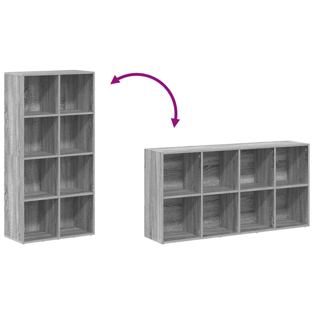 Libreria/Credenza Grigio Sonoma 66x30x130 cm Legno Multistrato | homemem39
