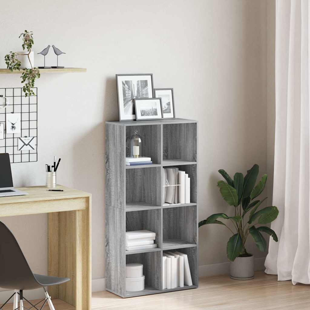 Libreria/Credenza Grigio Sonoma 66x30x130 cm Legno Multistrato | homemem39