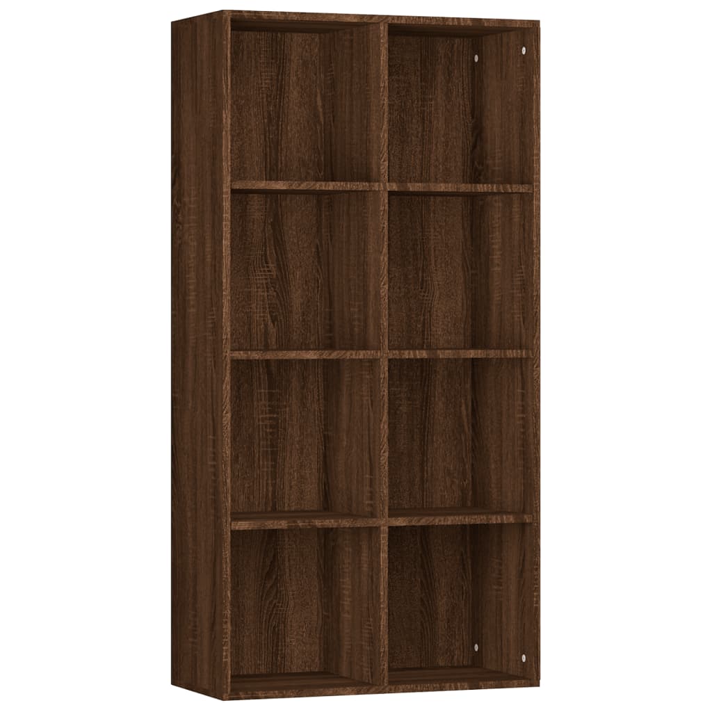 Libreria/Credenza Rovere Marrone 66x30x130 cm Legno Multistrato