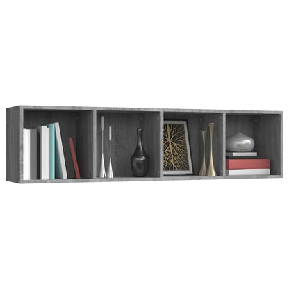Libreria/Mobile TV Grigio Sonoma 143x30x36 cm Legno Multistrato | homemem39